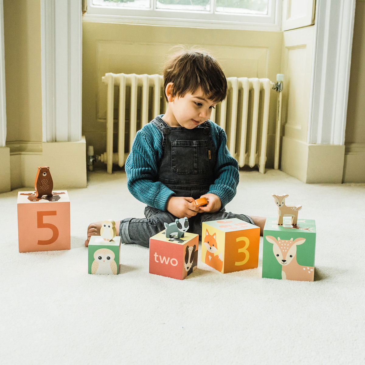 Ξύλινο Κύβοι Στοίβαξης (Σετ 10τμχ) Orange Tree Toys Woodland 60-12074