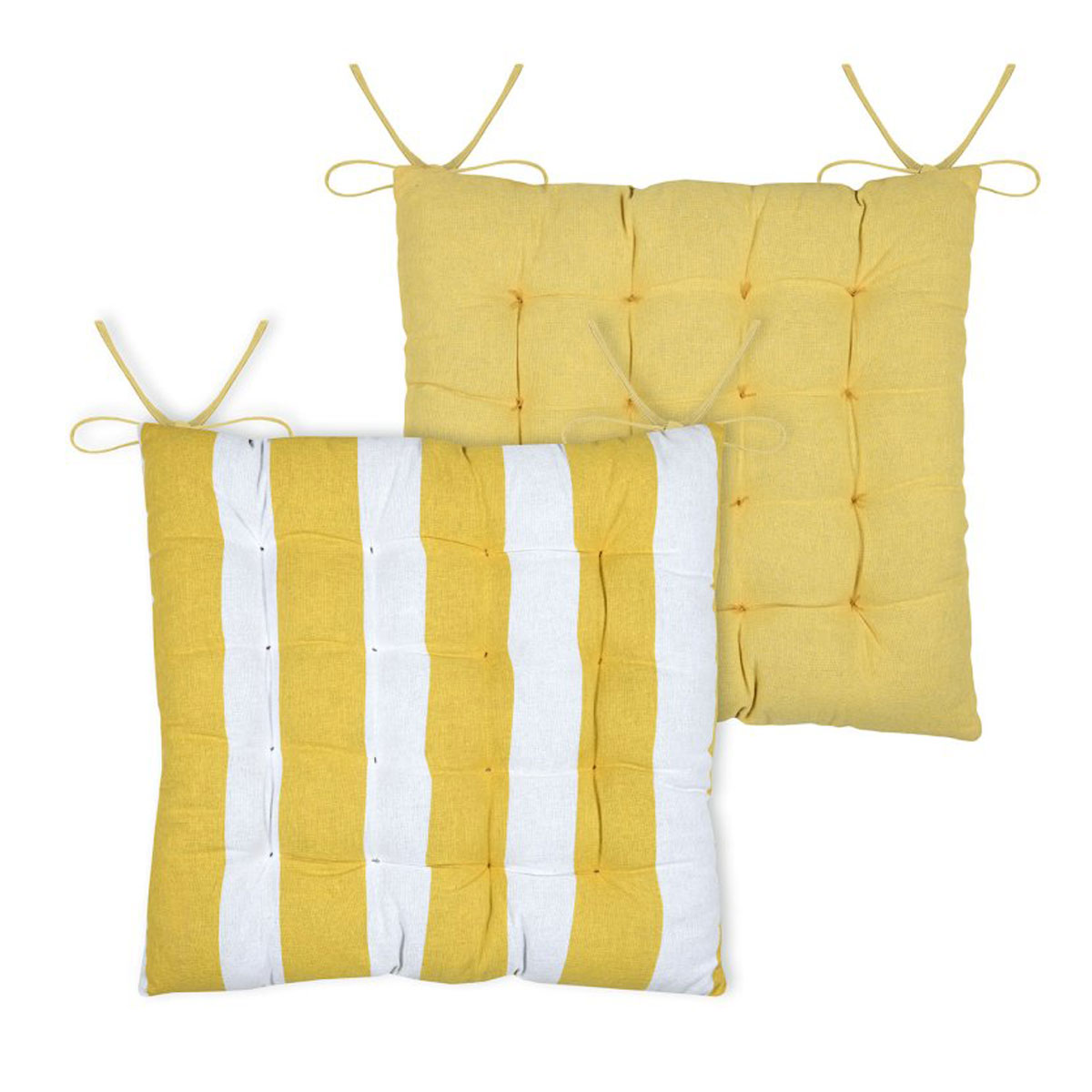 Μαξιλάρι Καρέκλας 2 Όψεων (38x38) S-F Coolvibes Jaune CUE136003GAL
