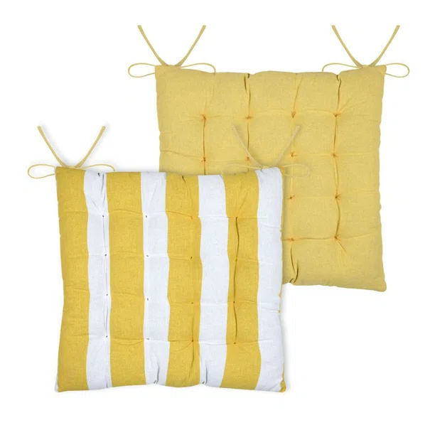 Μαξιλάρι Καρέκλας 2 Όψεων (38x38) S-F Coolvibes Jaune CUE136003GAL
