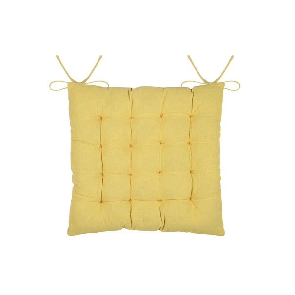 Μαξιλάρι Καρέκλας 2 Όψεων (38x38) S-F Coolvibes Jaune CUE136003GAL