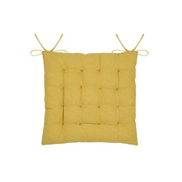Μαξιλάρι Καρέκλας 2 Όψεων (38x38) S-F Camille Mustard CE206010