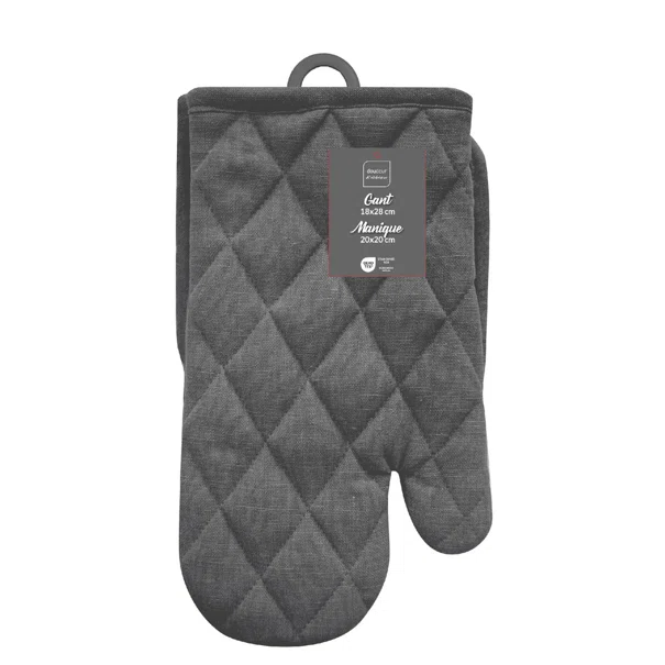 Γάντι + Πιάστρα Κουζίνας (Σετ) L-C Gourmet Anthracite 1731405