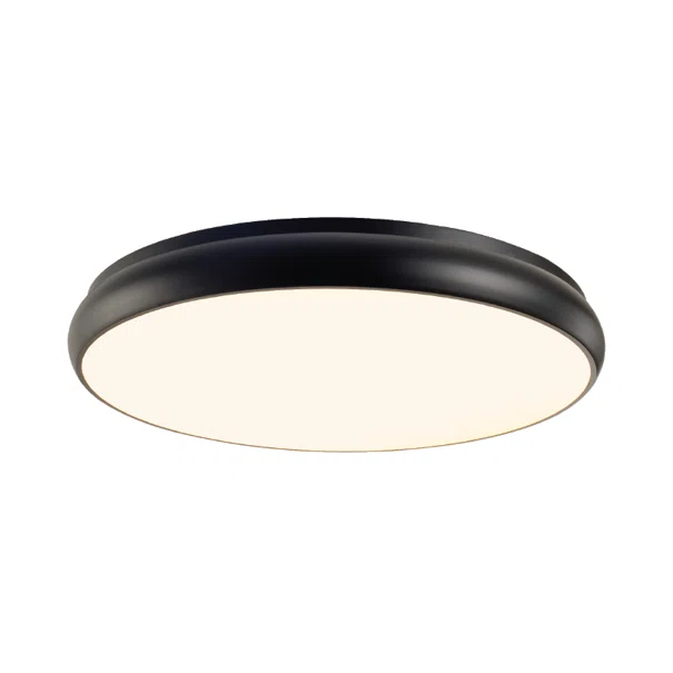 Φωτιστικό Πλαφονιέρα LED 3 CCT Aca Kallista HM27LEDC40BKCCT Matt Black/Sandblast