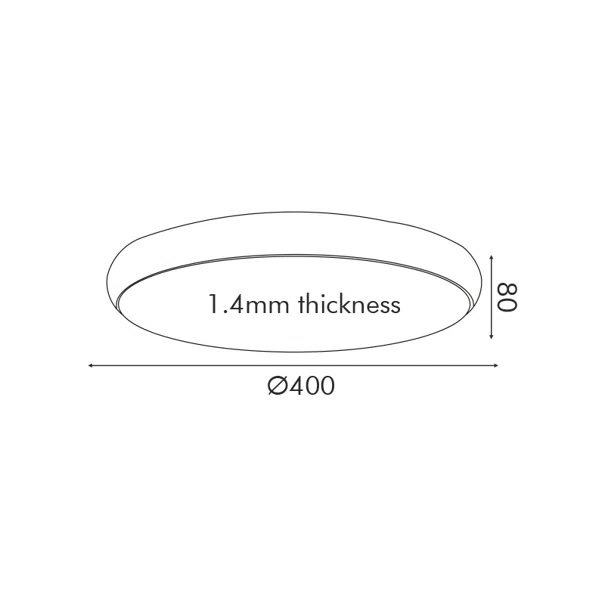 Φωτιστικό Πλαφονιέρα LED 3 CCT Aca Kallista HM27LEDC40BKCCT Matt Black/Sandblast