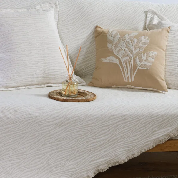 Ριχτάρι Πολυθρόνας (170x180) Nef-Nef Homeware Zebra Ecru