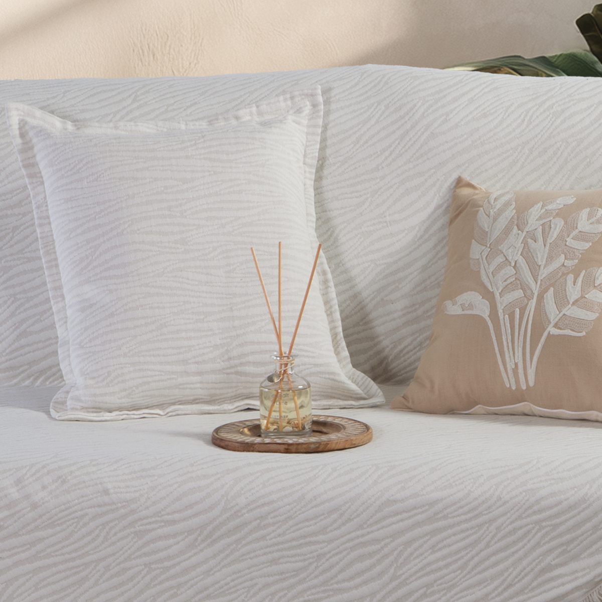 Ριχτάρι Καναπέ Τετραθέσιου (170x350) Nef-Nef Homeware Zebra Ecru