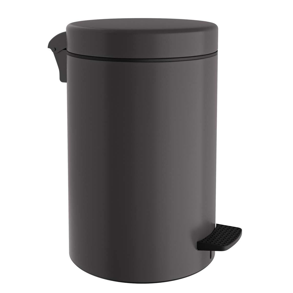 Κάδος Απορριμμάτων Μπάνιου (Φ25x40) Pam & Co 12lt 90 Anthracite Matte