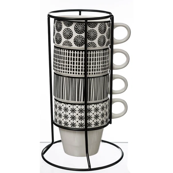 Κούπες 220ml Με Στάντ (Σετ 4τμχ) S-D Bohemia 154138
