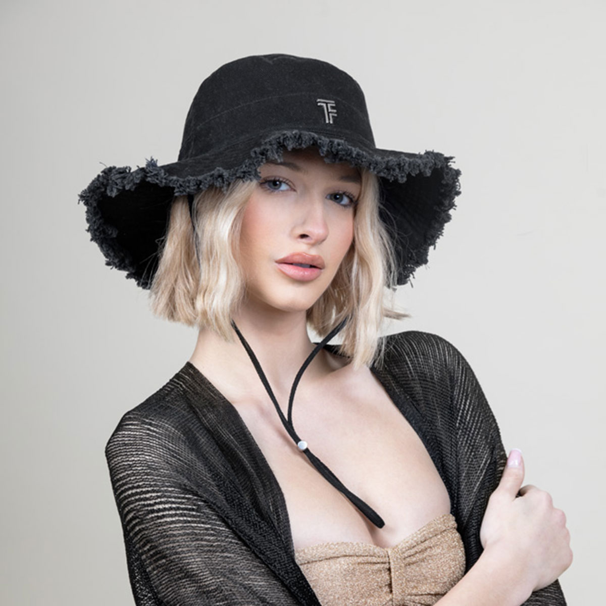 Καπέλο Bucket Feel Touch Caribbean Black Άμεσα Διαθέσιμα Είδη Θαλάσσης Spitishop