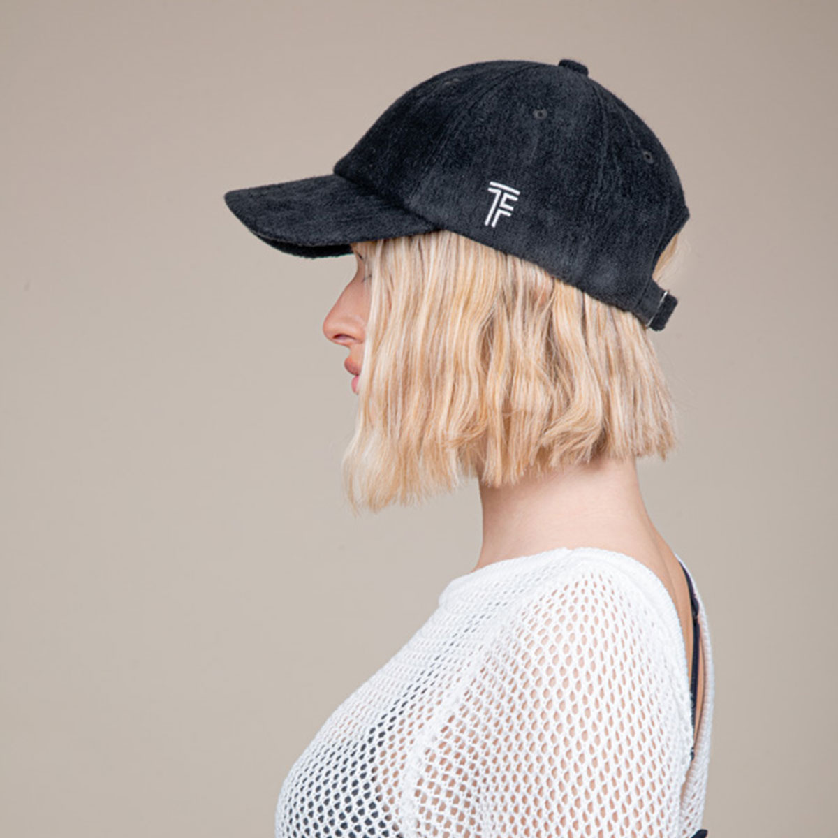 Καπέλο Jockey Feel Touch Icon Black Θαλάσσης Spitishop