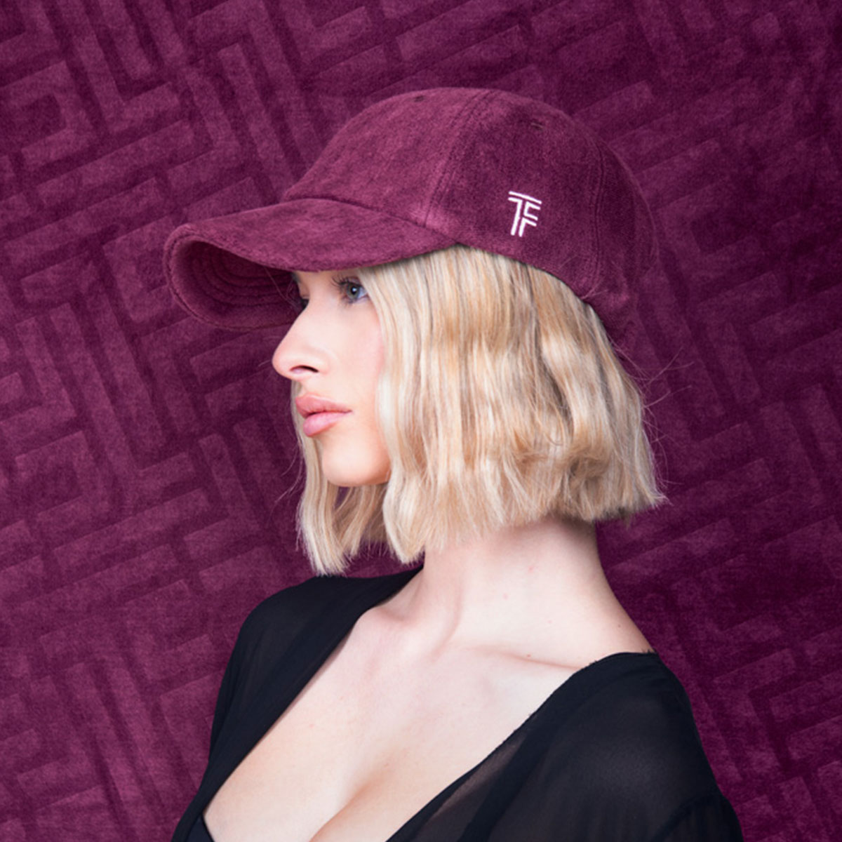 Καπέλο Jockey Feel Touch Icon Aubergine Προϊόντα Εκτος Ξενοδοχειακού Εξοπλισμού Spitishop