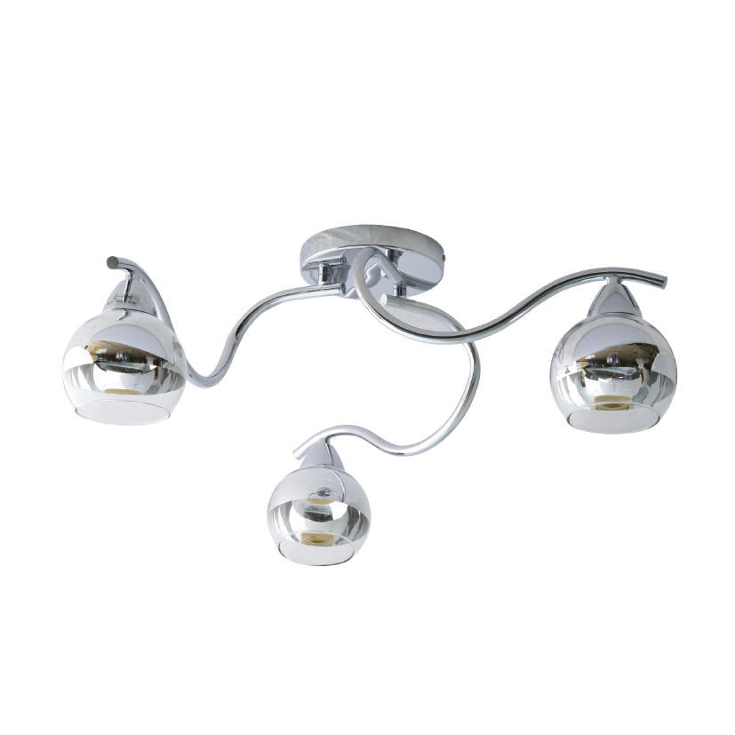 Φωτιστικό Οροφής Τρίφωτο Aca Alien TNK81444CR3H Chrome
