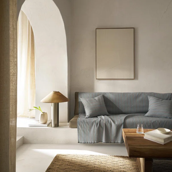 Ριχτάρι Πολυθρόνας (180x180) Gofis Home Nymeria Jean Blue 574/01