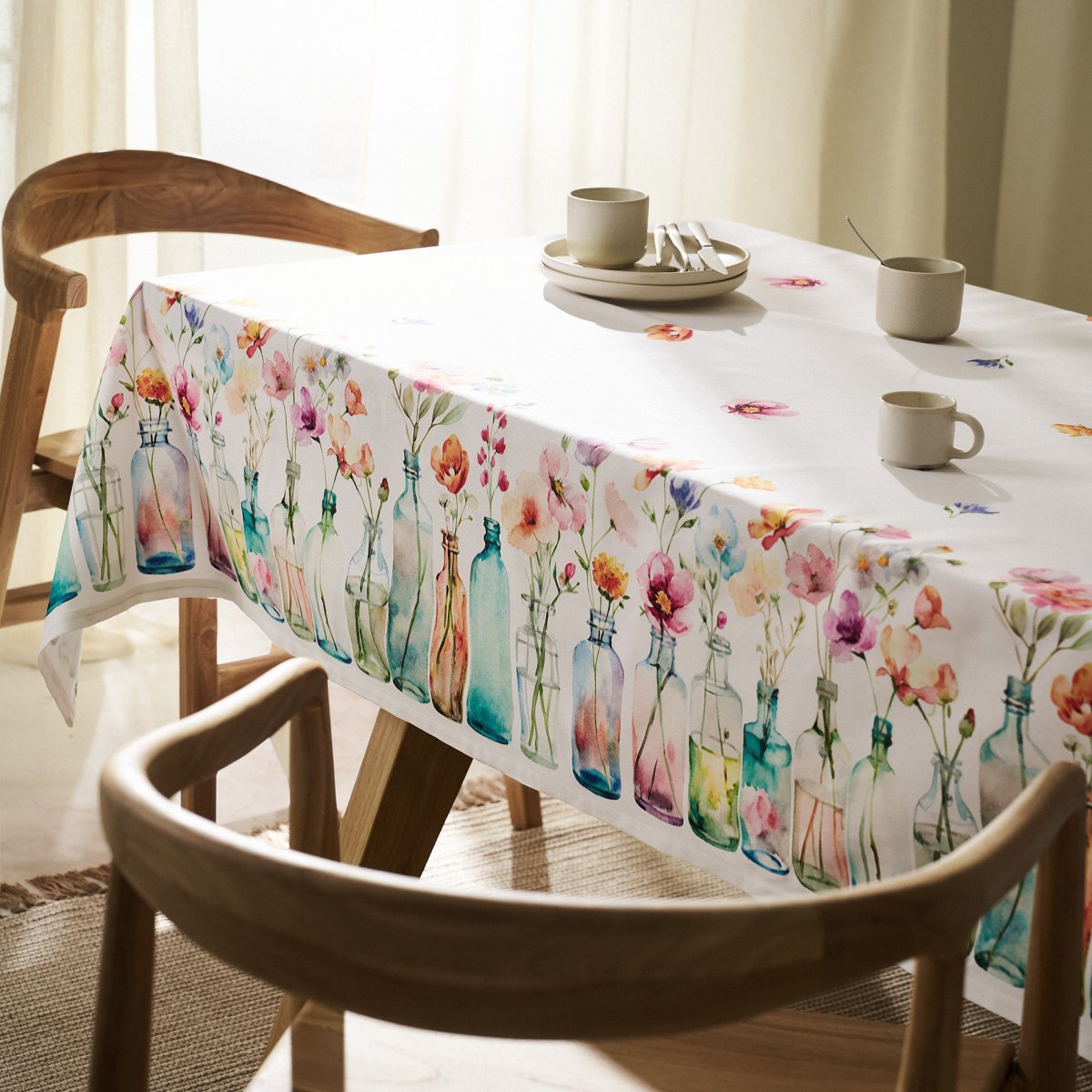 Αλέκιαστο Τραπεζομάντηλο (135x135) Gofis Home Geraldine 594