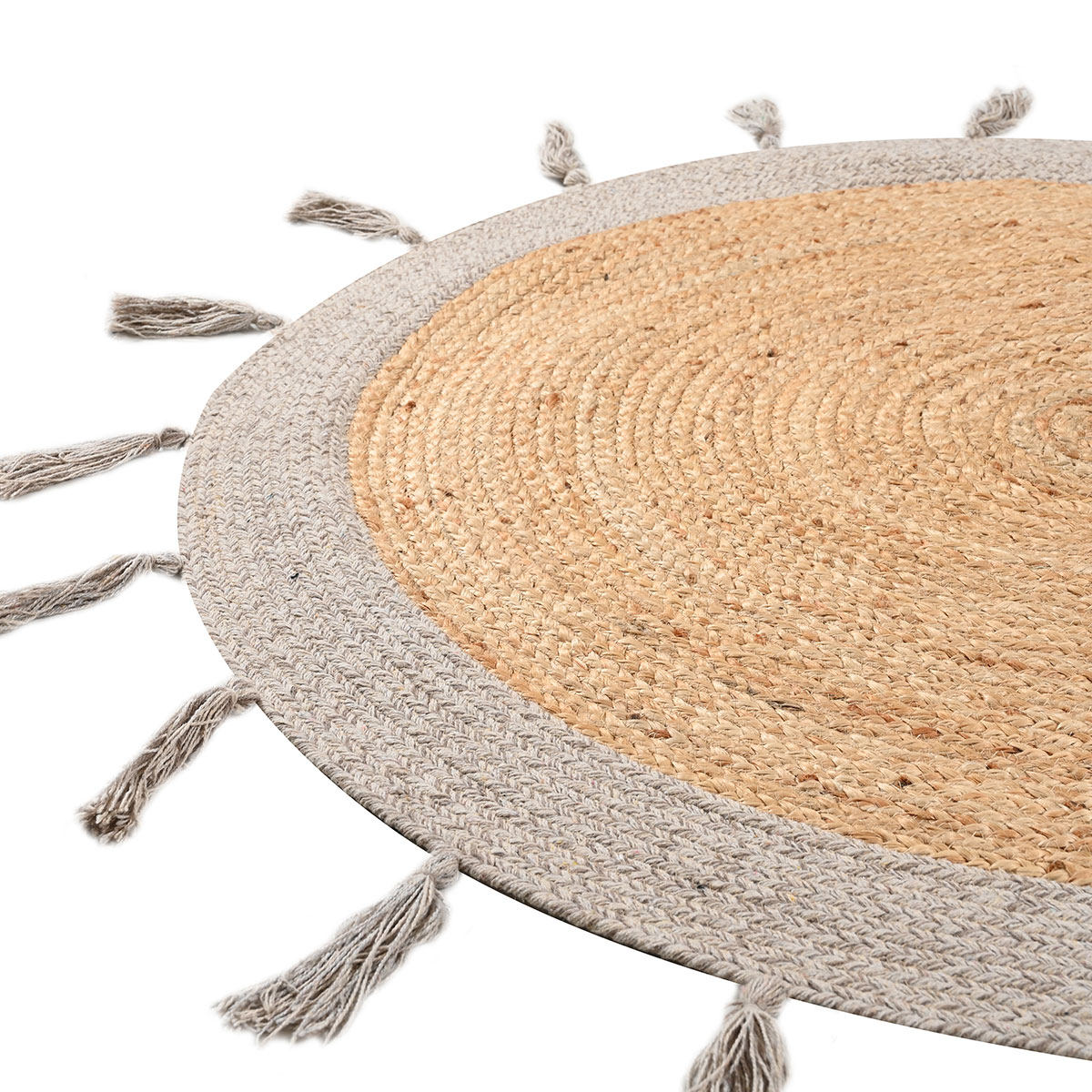 Στρογγυλό Χαλί All Season (Φ150) Pol Rugs Mats Jute Cotton Χαλιά Σαλονιού Spitishop