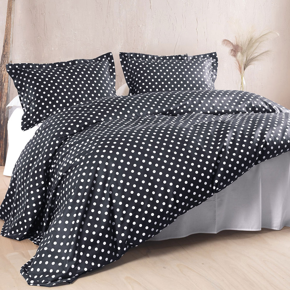 Σεντόνια Υπέρδιπλα (Σετ) Rythmos Coquette Black