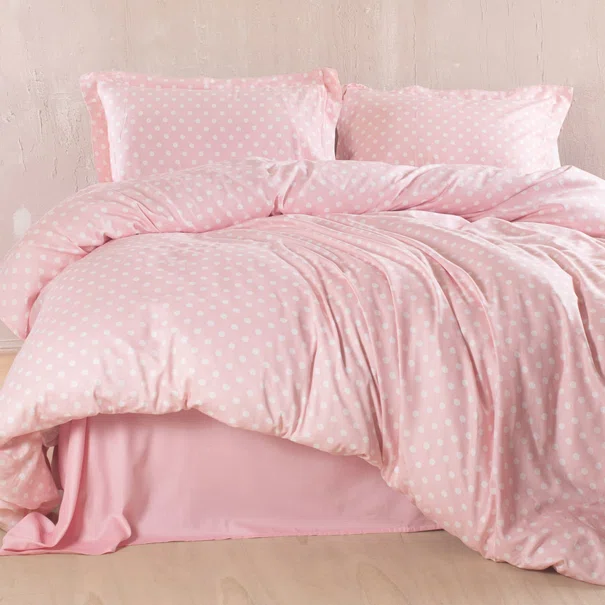 Κουβερλί Υπέρδιπλο (Σετ 220x240) Rythmos Coquette Pink