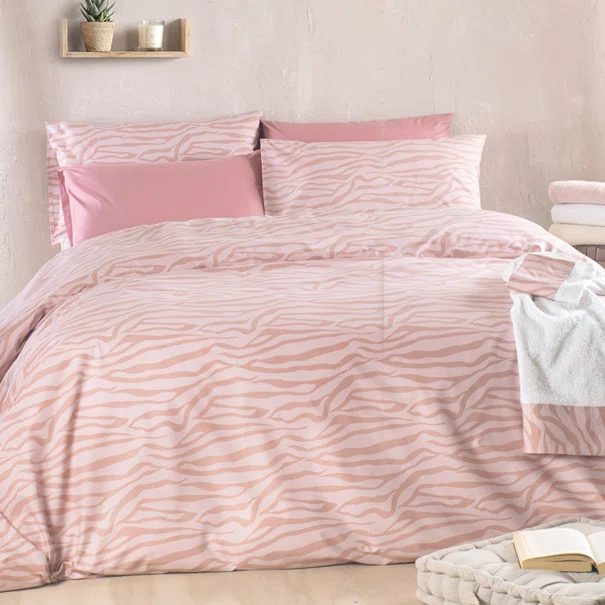 Κουβερλί Υπέρδιπλο (Σετ 220x240) Rythmos Next Trisha Pink