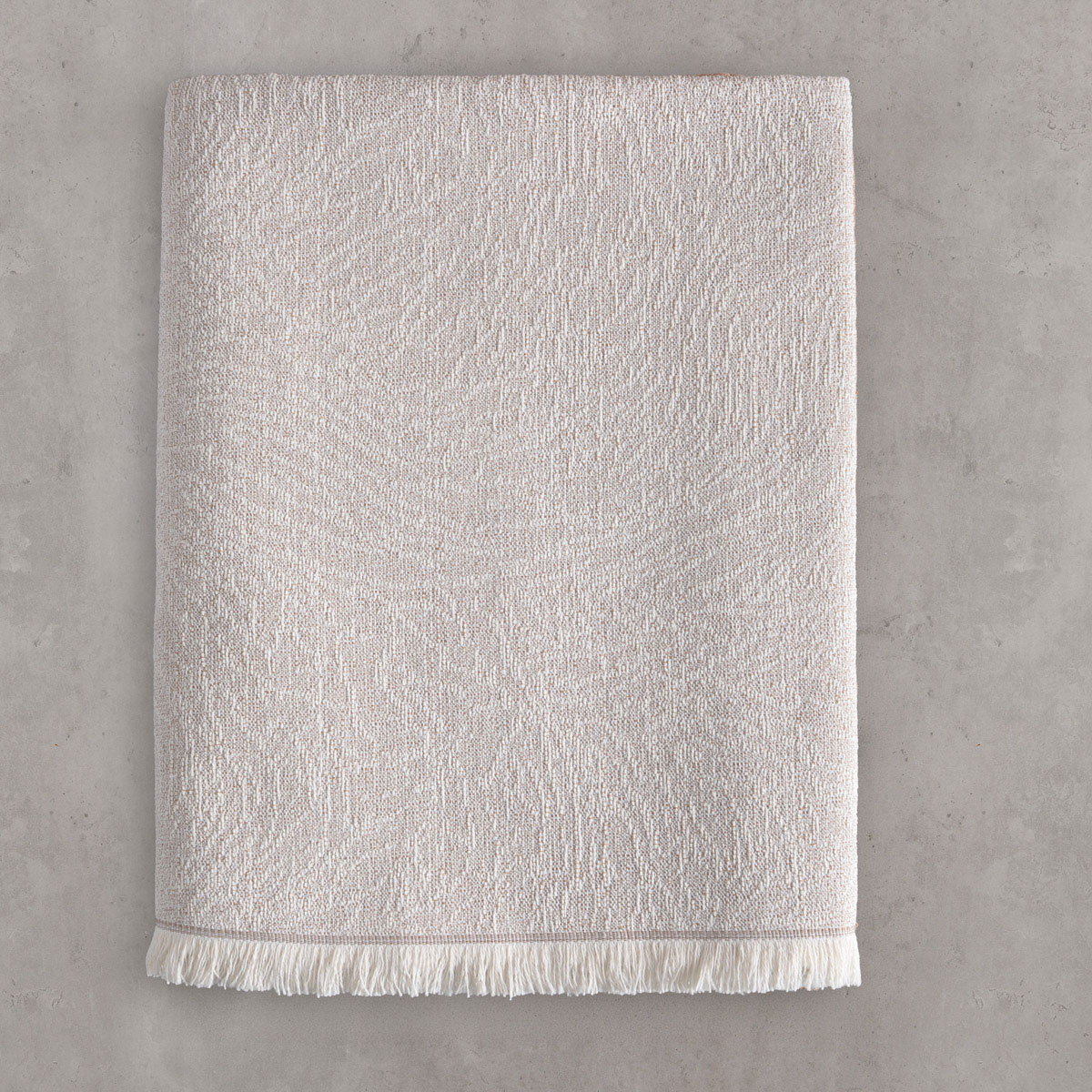 Ριχτάρι Καναπέ Διθέσιου (180X240) Rythmos Terrain Beige Λευκά Είδη Σαλονιού Ριχτάρια Καλοκαιρινά All Season Spitishop