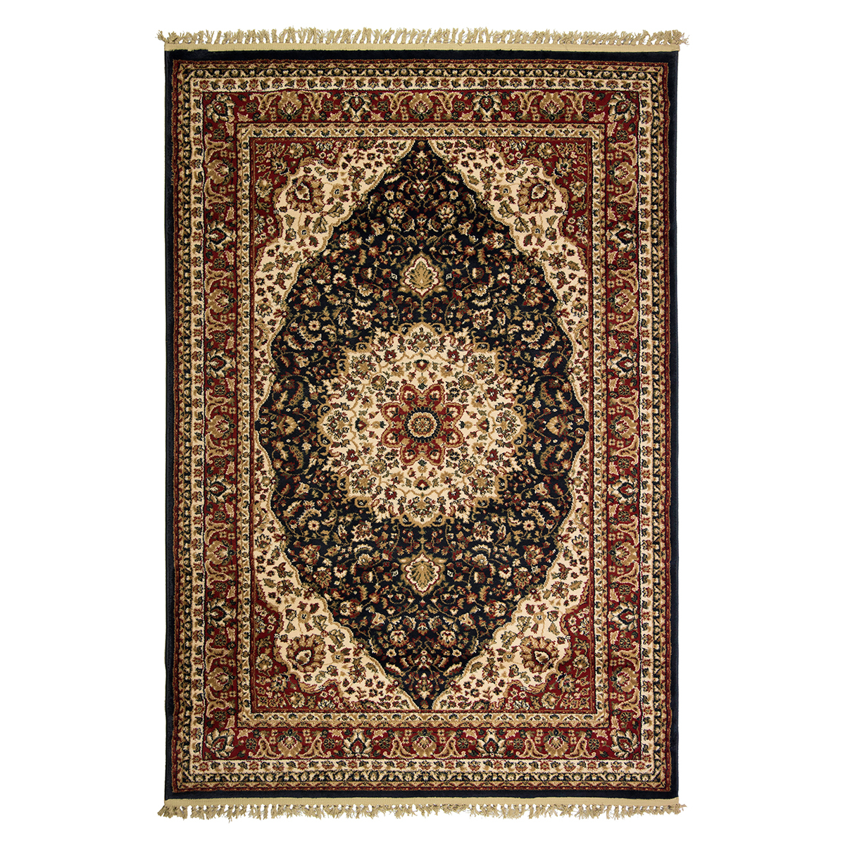 Χαλί (200X285) Βιοκαρπέτ Kirman 6821-0069 Blue Χαλιά Σαλονιού Χειμερινά Κλασικά Spitishop