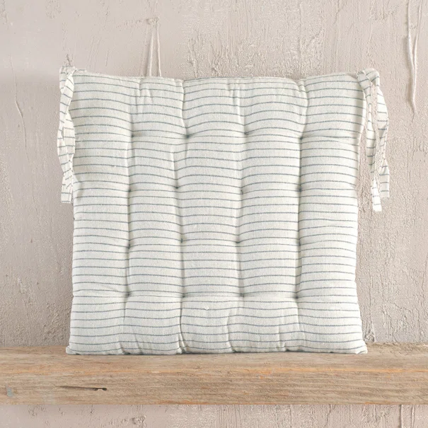Μαξιλάρι Καρέκλας (40x40) Rythmos Messini Striped Grey