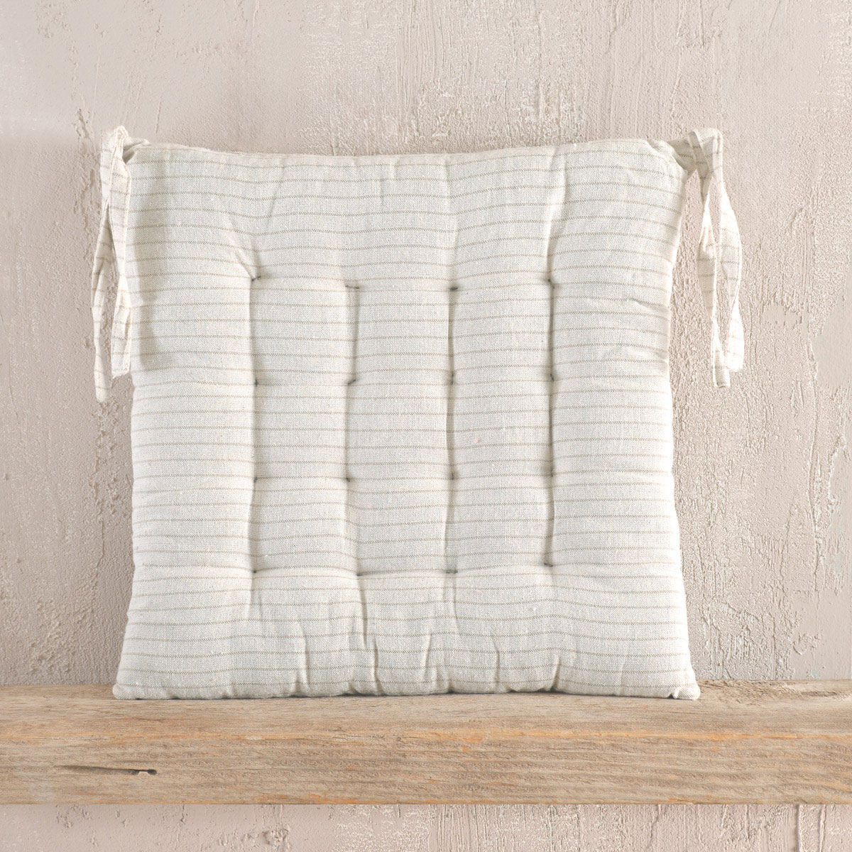 Μαξιλάρι Καρέκλας (40x40) Rythmos Messini Striped Beige