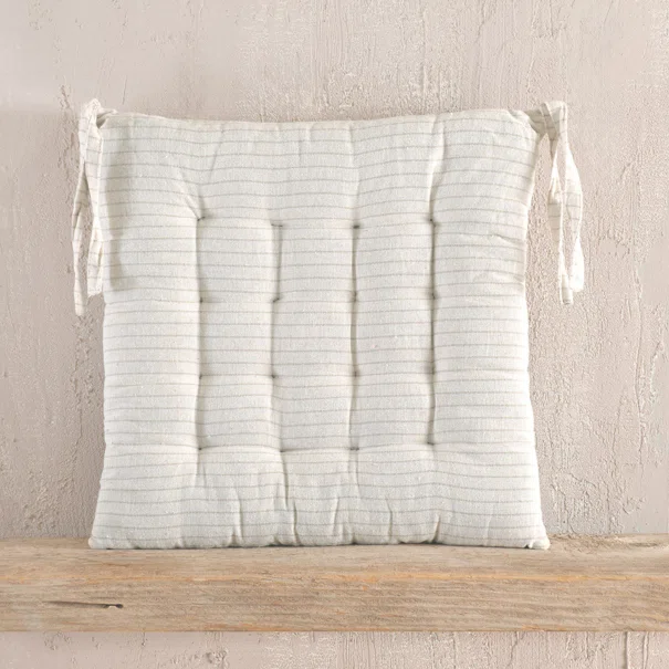 Μαξιλάρι Καρέκλας (40x40) Rythmos Messini Striped Beige