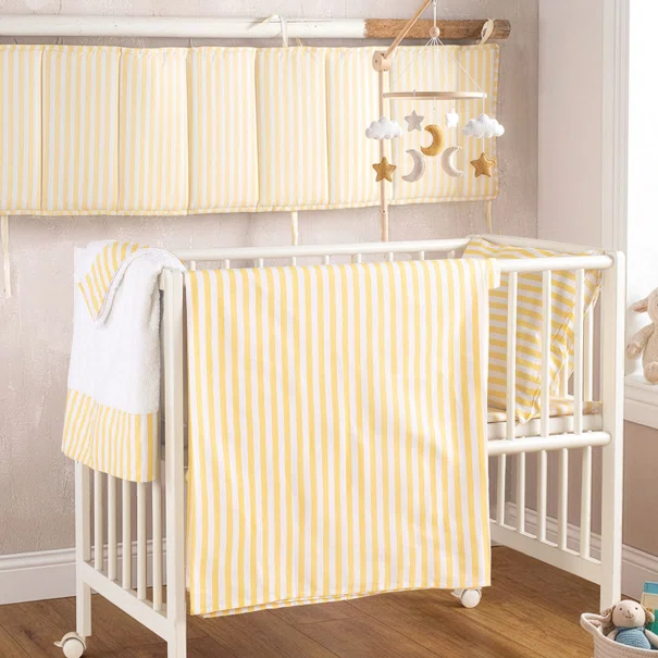 Παπλωματοθήκη Κούνιας (Σετ 110x160) Rythmos Baby Eloise Yellow