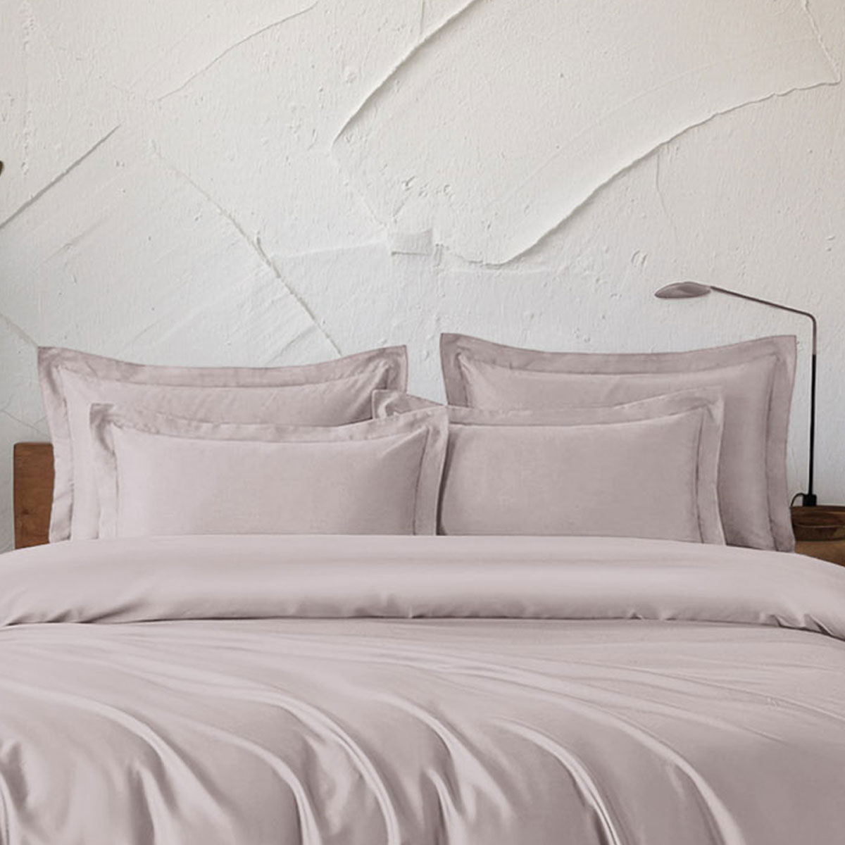 Ζεύγος Μαξιλαροθήκες Oxford (50x70) Rythmos Tencel Glacier Powder