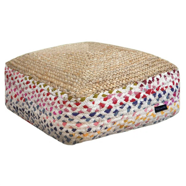Πουφ (50x50x25) Guy Laroche Boho Multi