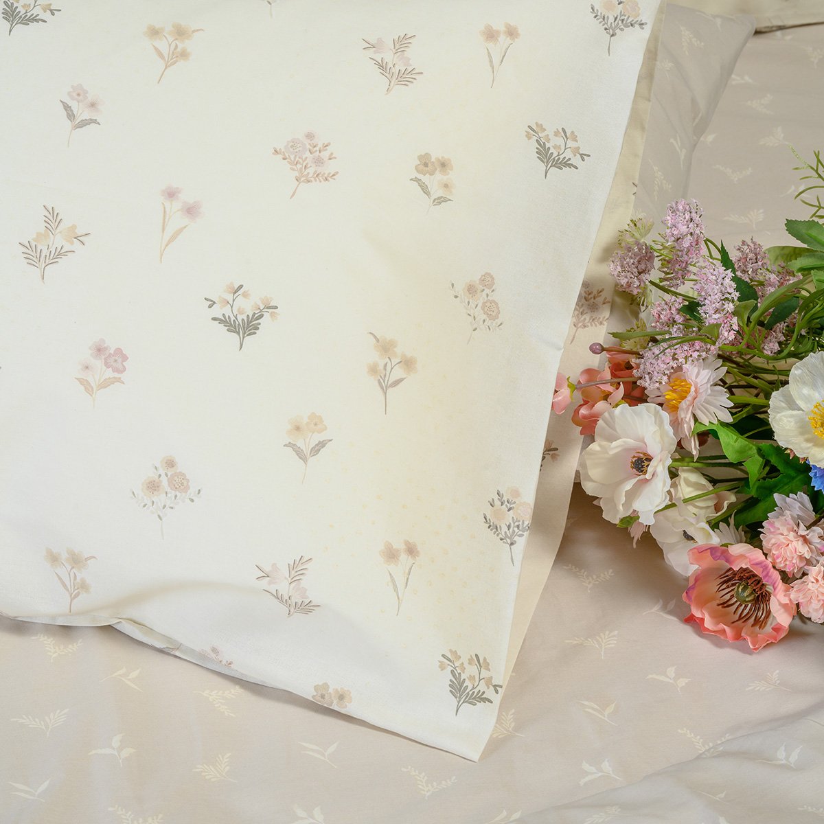 Σεντόνια Διπλά (Σετ) Melinen Ultra Line Melinen Spring Beige