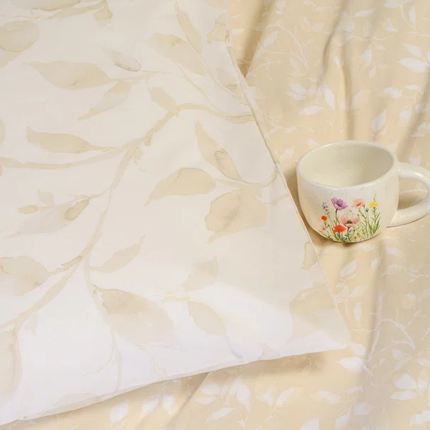 Σεντόνια Υπέρδιπλα (Σετ) Melinen Ultra Line Melinen Pearl Beige