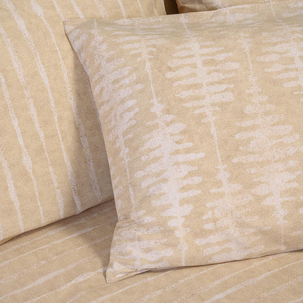Ζεύγος Μαξιλαροθήκες (50x70) Melinen Casual Line Kai Beige