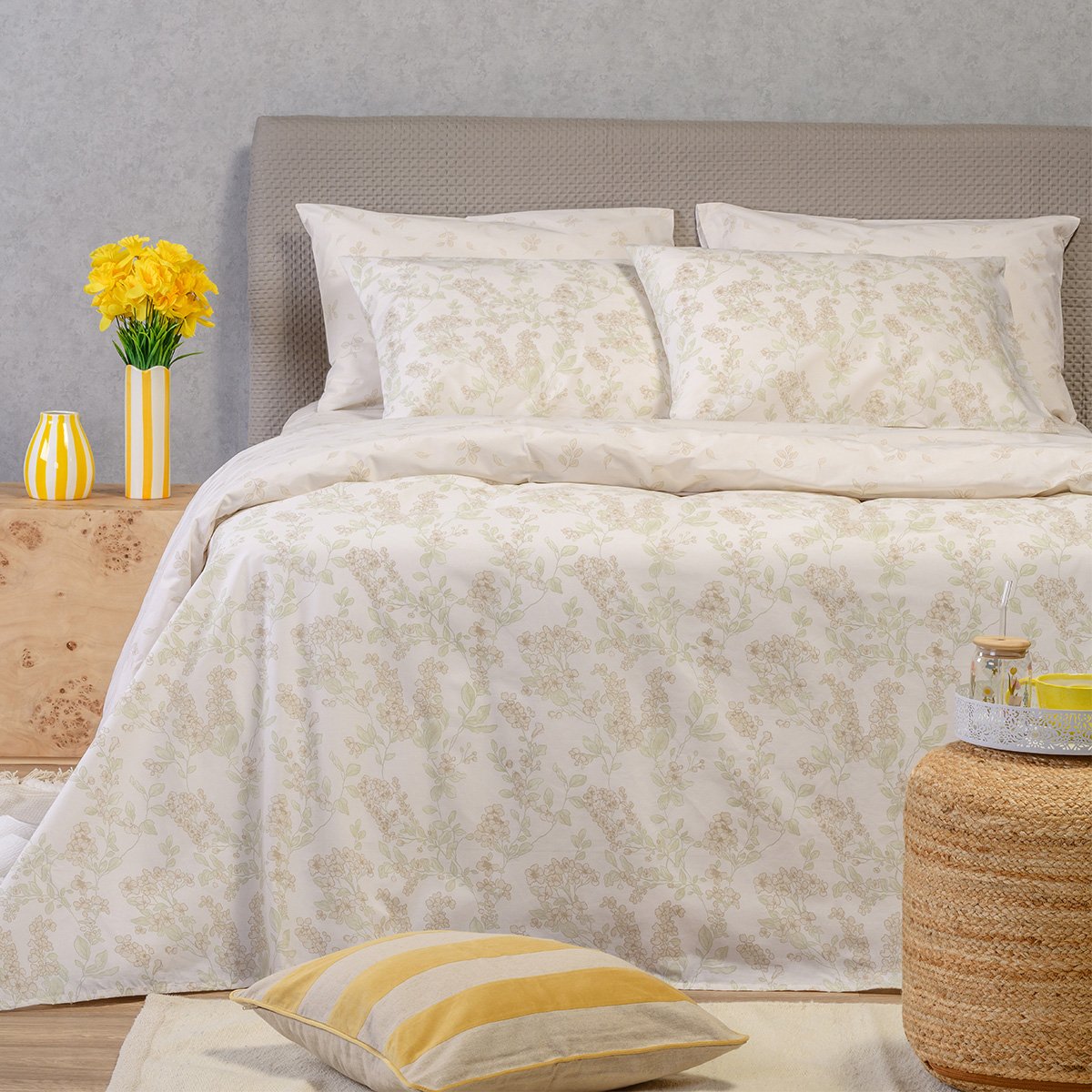 Σεντόνια Υπέρδιπλα (Σετ) Melinen Casual Line Rea Beige