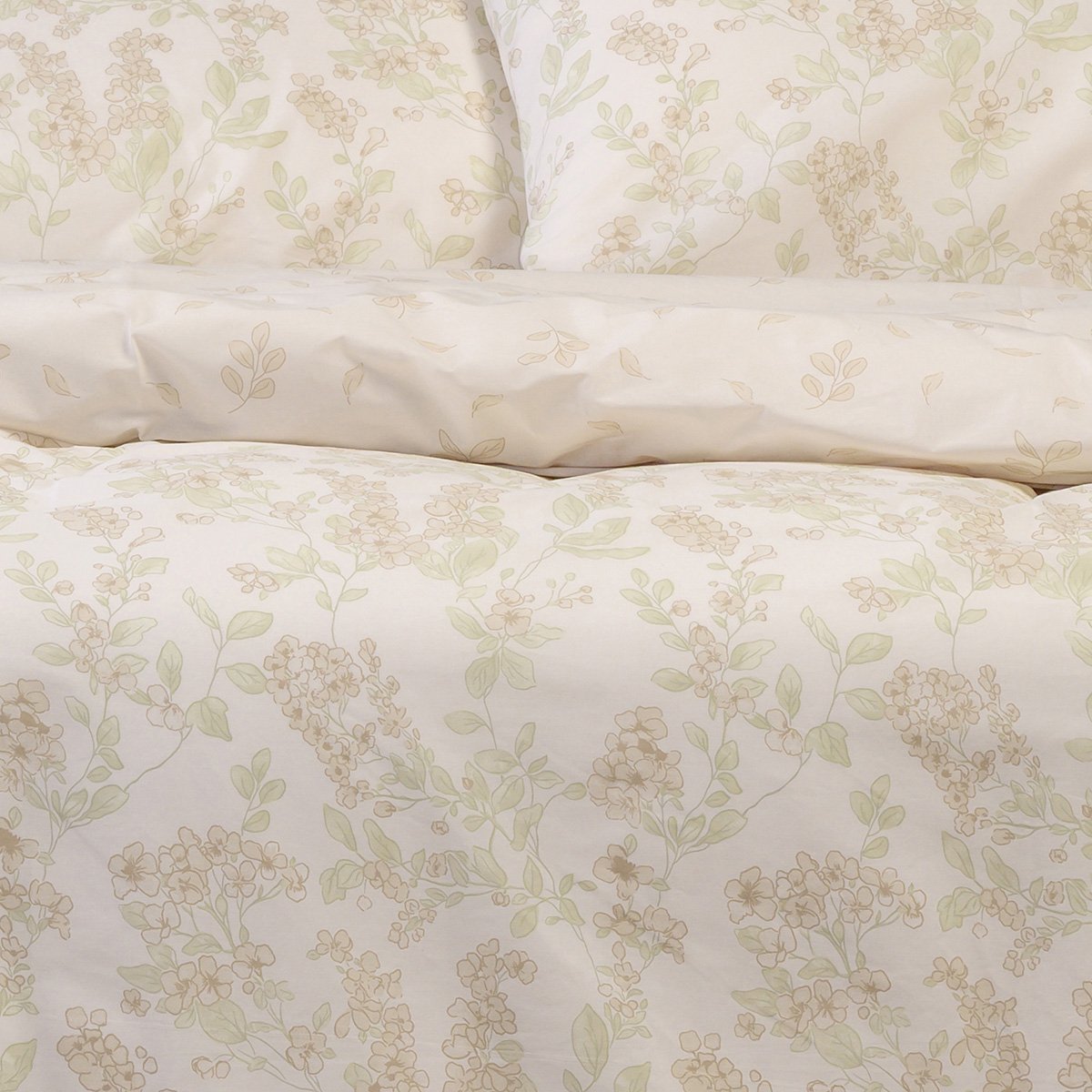 Σεντόνια King Size (Σετ) Melinen Casual Line Rea Beige Λευκά Είδη Κρεβατοκάμαρας με Λάστιχο Spitishop