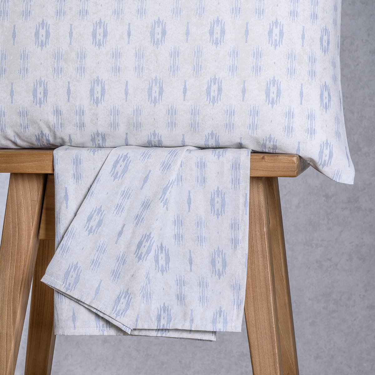 Σεντόνι King Size Με Λάστιχο + Μαξιλαροθήκη (Σετ) Melinen Casual Line Mini River L.Grey