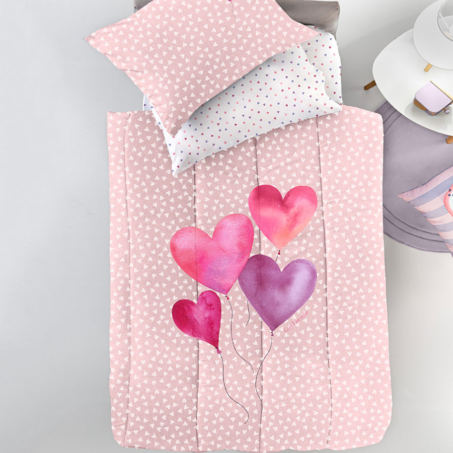 Κουβερλί Μονό (160x230) Guy Laroche Amore Pink