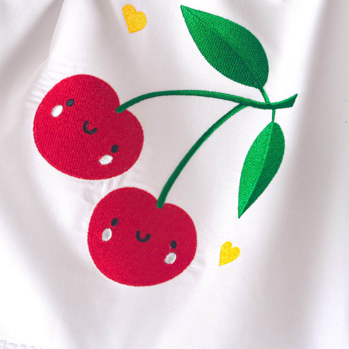 Σεντόνια Κούνιας (Σετ) Rythmos Baby Cherries Βρεφικά Προίκα Μωρού Spitishop