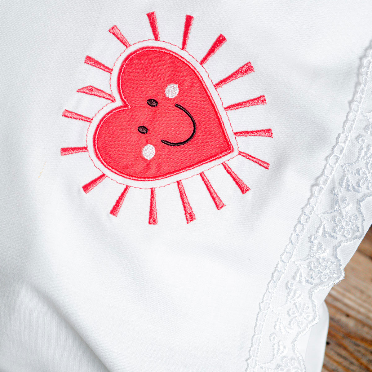 Σεντόνια Κούνιας (Σετ) Rythmos Baby Loveheart Βρεφικά Προίκα Μωρού Spitishop