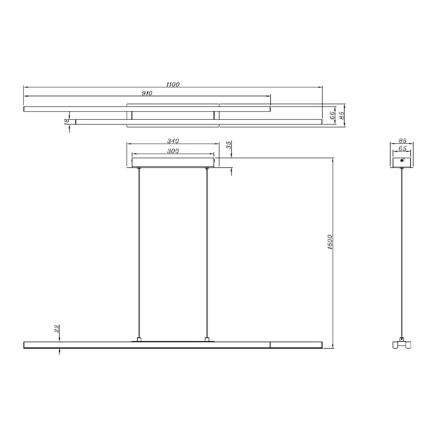 Φωτιστικό Οροφής Μονόφωτο LED RL Odio Black R37882132