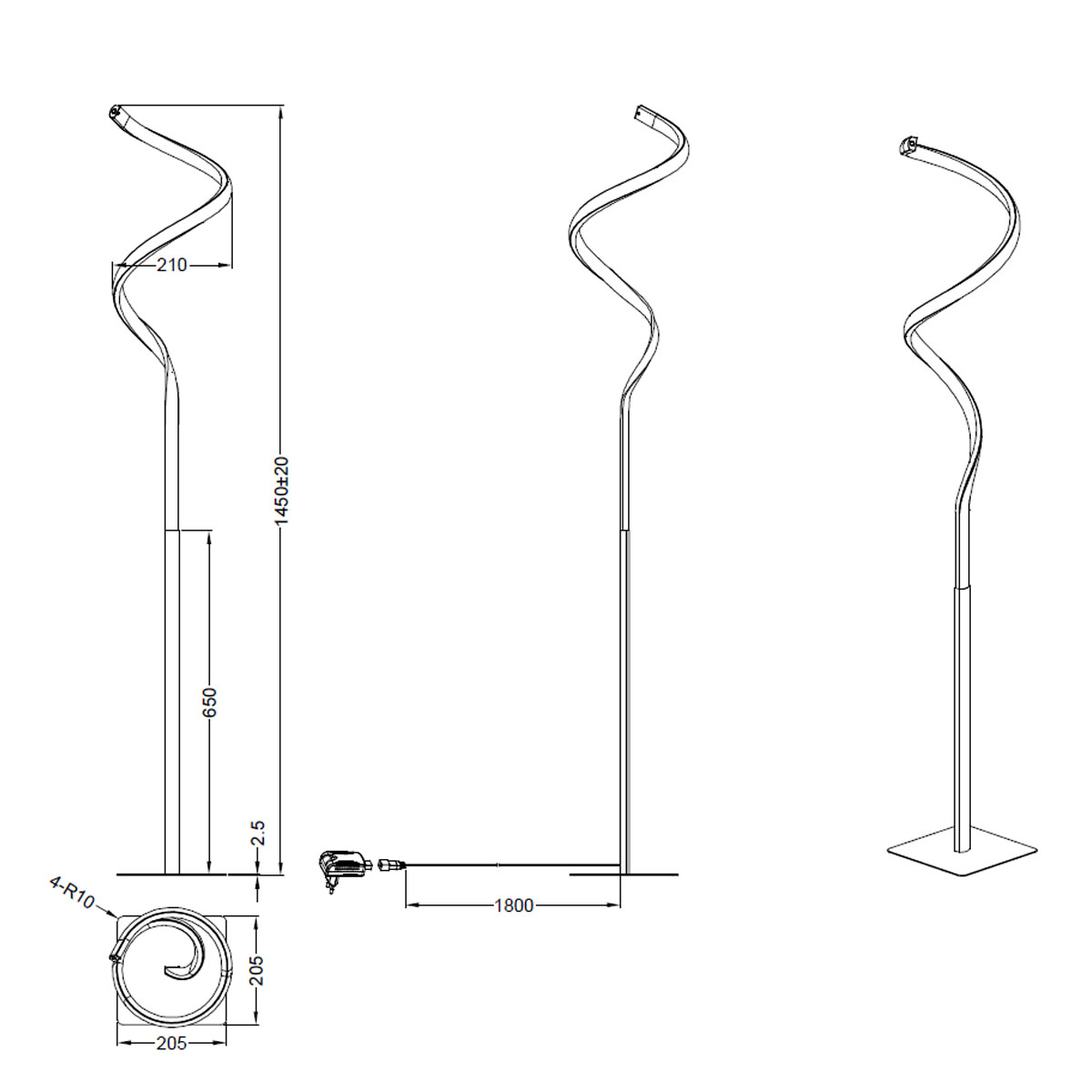Φωτιστικό Δαπέδου Led Dimmable Rl Course Silver R42051107 Φωτιστικά Μεταλλικά Spitishop