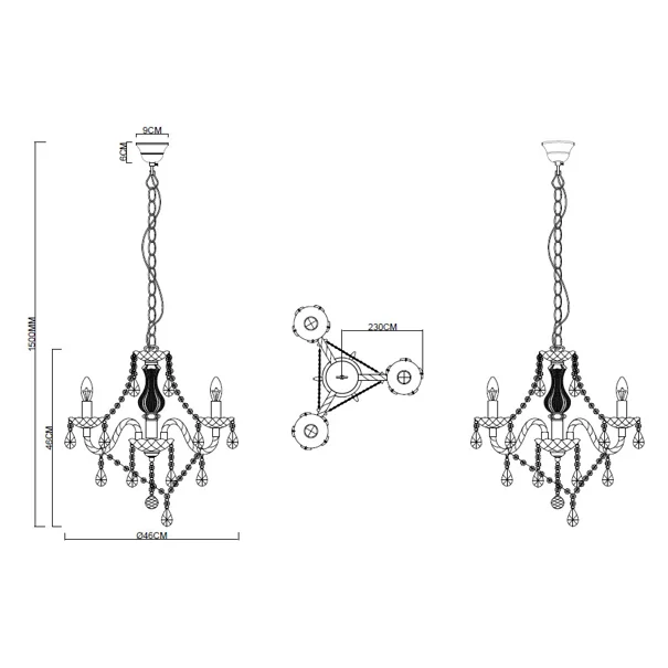 Πολυέλαιος Οροφής RL Luster Multi R11073017