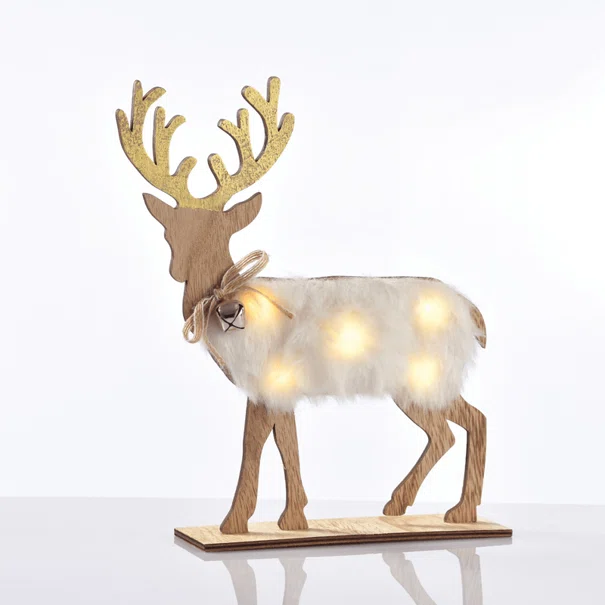Χριστουγεννιάτικο Διακοσμητικό Με Led Aca Fur Reindeer X06511212
