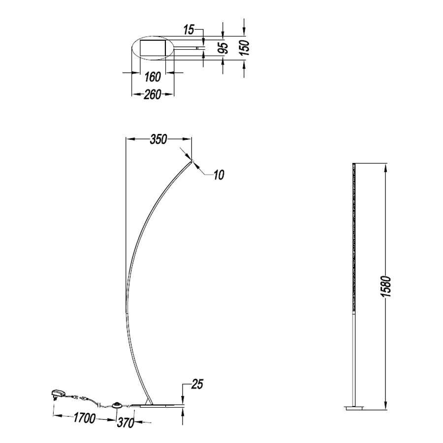 Φωτιστικό Δαπέδου Led Rl Solo R42791132 Φωτιστικά Μεταλλικά Spitishop