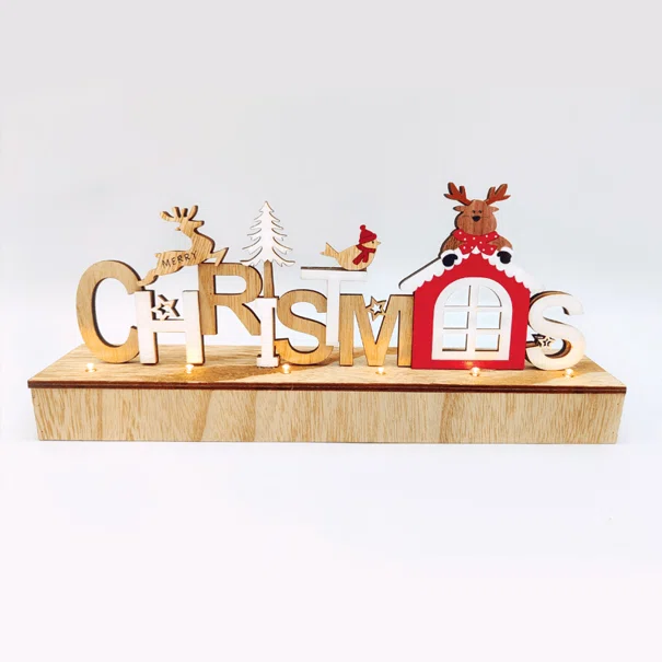 Χριστουγεννιάτικο Διακοσμητικό Με Led Aca Wooden Xmas Sign X06611244