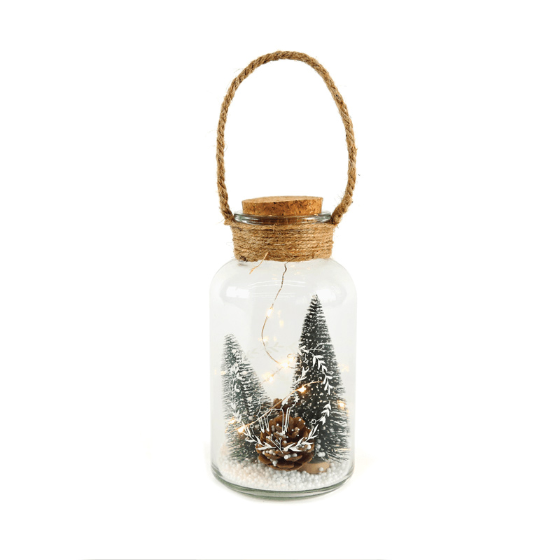 Χριστουγεννιάτικο Διακοσμητικό Με Led Aca Big Xmas Jar X07101750