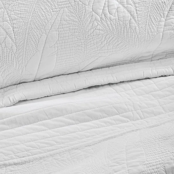 Κουβερλί King Size (Σετ 260x250) Kentia Serenity Escape White