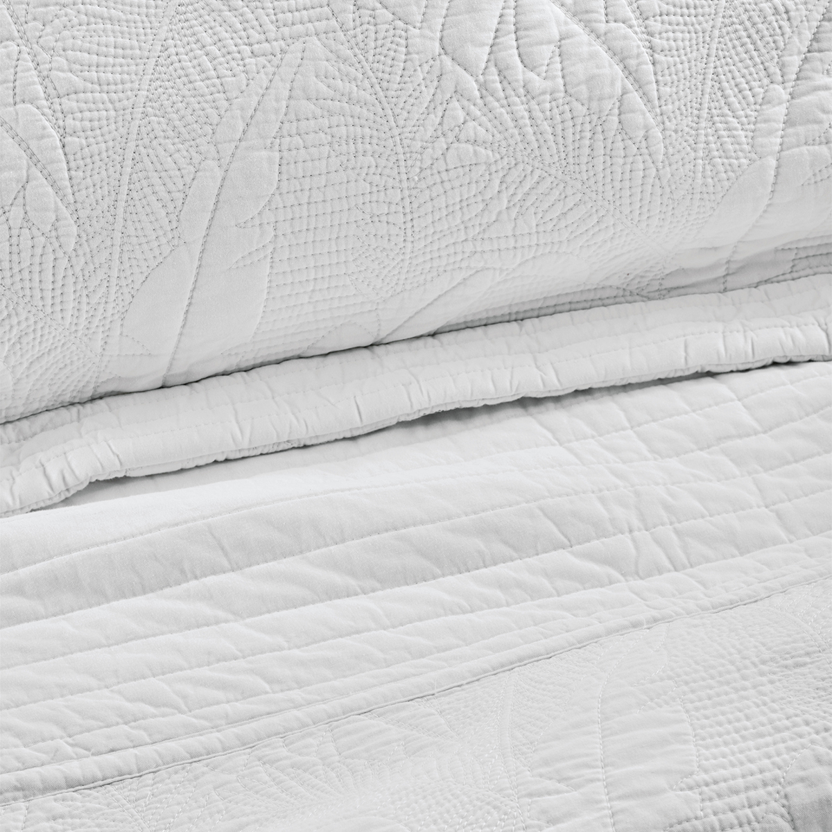 Κουβερλί Υπέρδιπλο (Σετ 230x250) Kentia Serenity Escape White