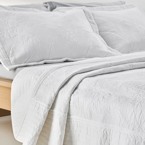 Κουβερλί Υπέρδιπλο (Σετ 230x250) Kentia Serenity Escape White