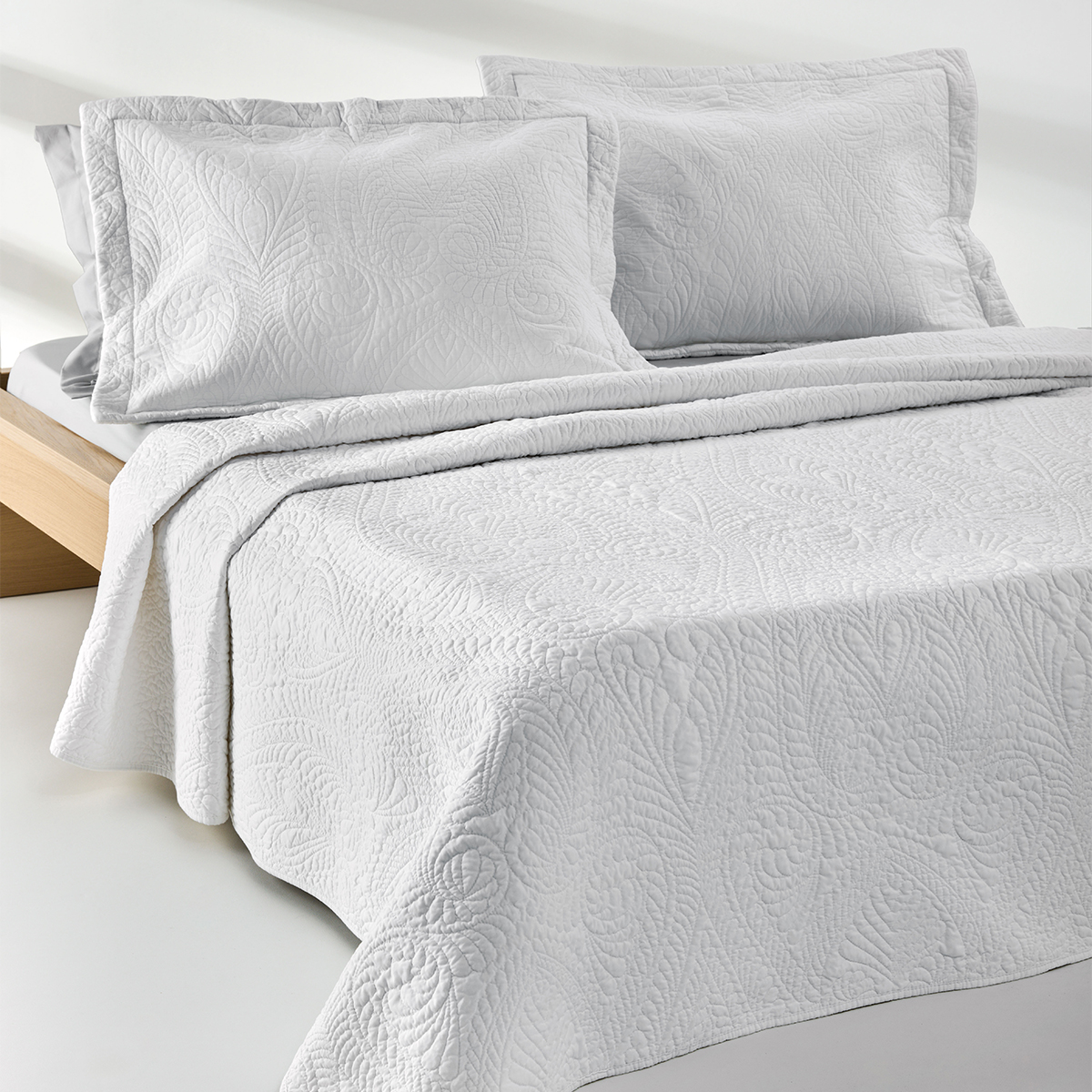 Κουβερλί Υπέρδιπλο (Σετ 230x250) Kentia Serenity Maldive White